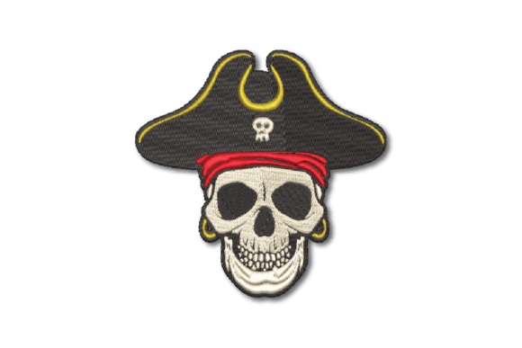 Pirate Embroidery Design